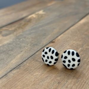 Dragonfruit Pattern Titanium Post Earrings